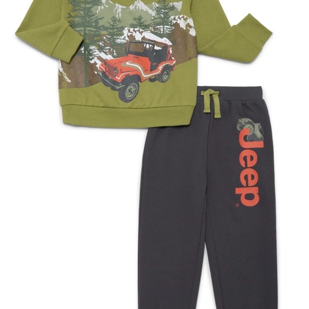 Jeep Brand boys sweatshirt and sweatpants